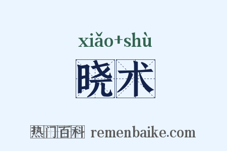 晓术是什么意思的图片